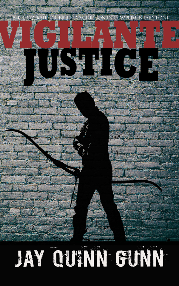 Book cover of the silhouette of a man holding a bow and arrow in front of a brick wall