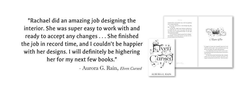 Book design Recommendation from Aurora G. Rain