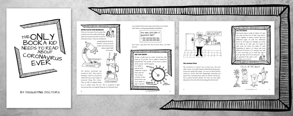 Example image of book The Only Book a Kid Needs to Read About Coronavirus Ever by Disgusting Doctors