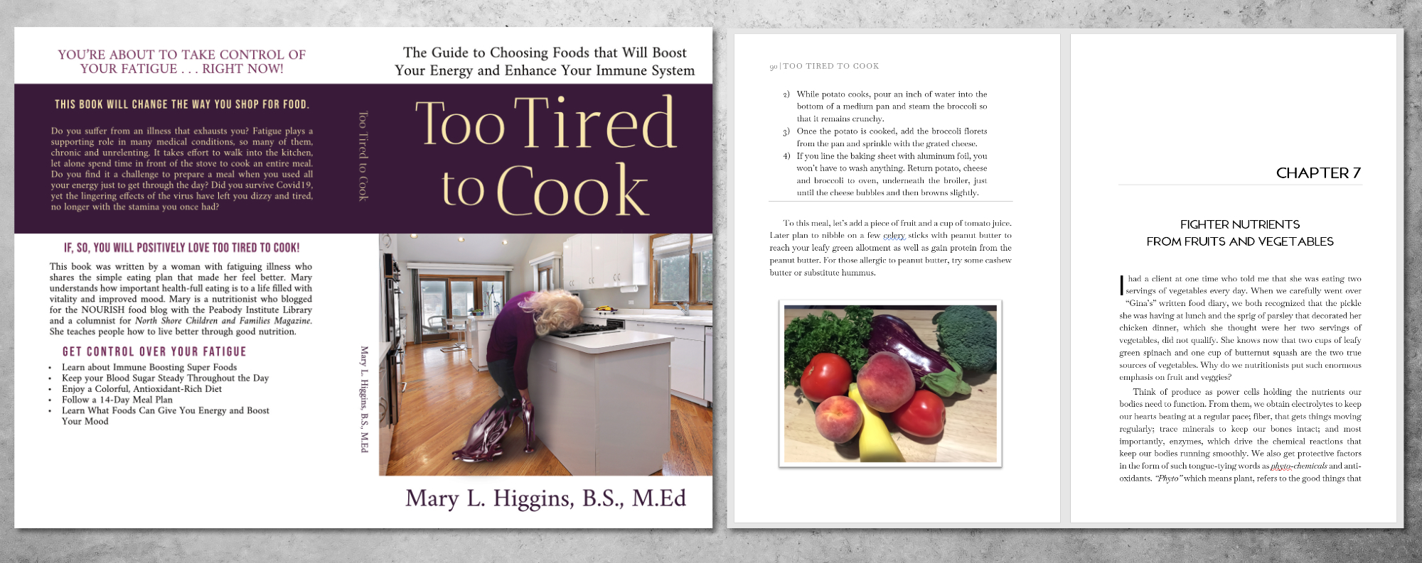 Example image of book Too Tired to Cook by Mary L. Higgins, B.S., M.ed